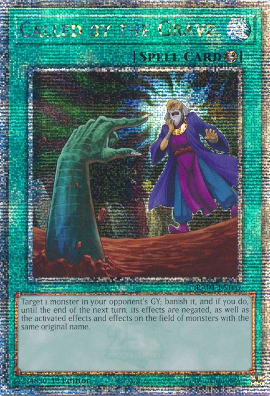 Called by the Grave [RA01-EN057] Quarter Century Secret Rare | Good Games Morley