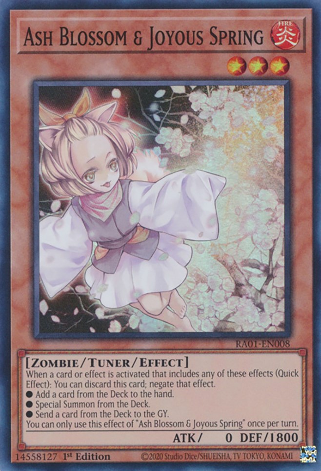 Ash Blossom & Joyous Spring [RA01-EN008] Super Rare | Good Games Morley