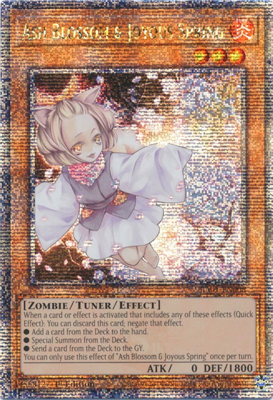Ash Blossom & Joyous Spring [RA01-EN008] Quarter Century Secret Rare | Good Games Morley