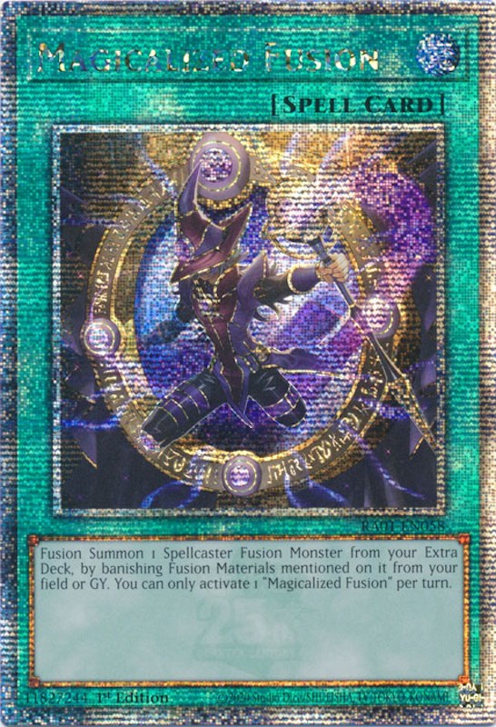 Magicalized Fusion [RA01-EN058] Quarter Century Secret Rare | Good Games Morley