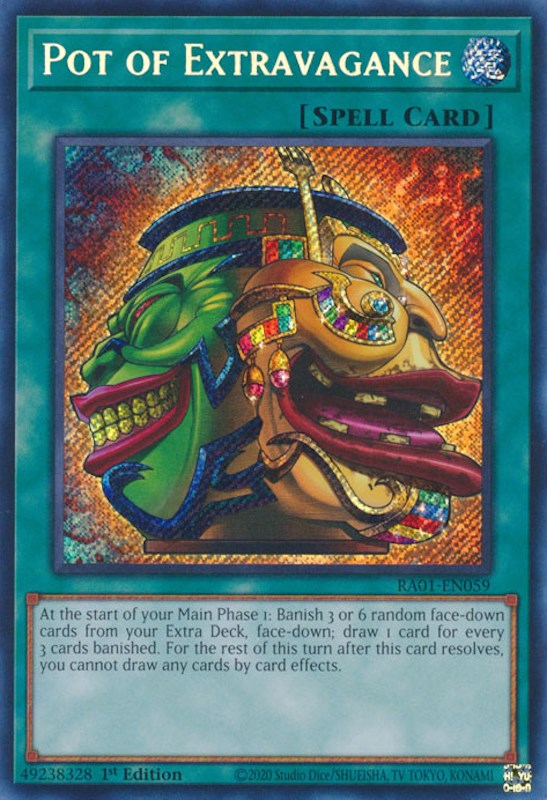 Pot of Extravagance [RA01-EN059] Secret Rare | Good Games Morley