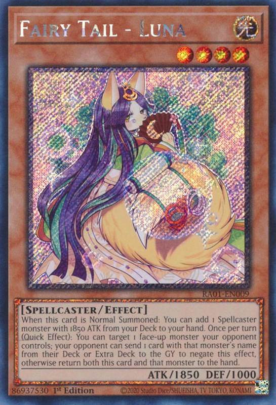 Fairy Tail - Luna [RA01-EN009] Platinum Secret Rare | Good Games Morley