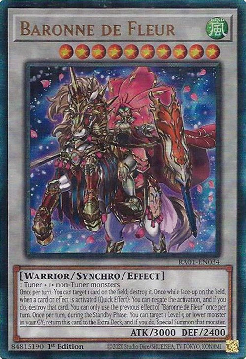 Baronne de Fleur [RA01-EN034] Prismatic Ultimate Rare | Good Games Morley