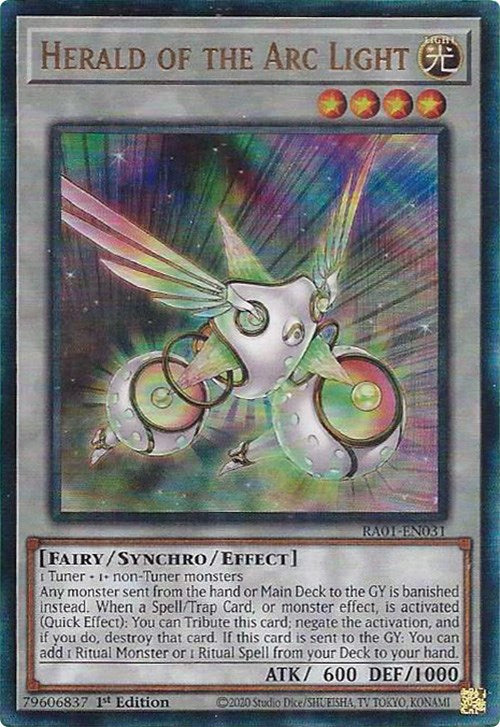 Herald of the Arc Light [RA01-EN031] Prismatic Ultimate Rare | Good Games Morley