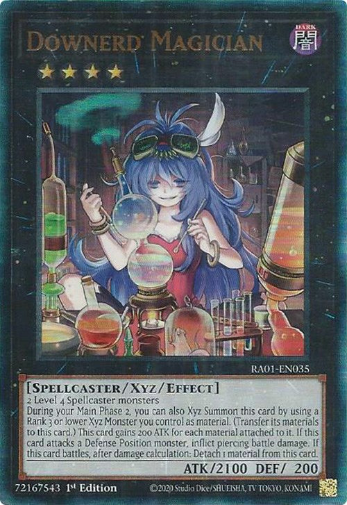 Downerd Magician [RA01-EN035] Prismatic Ultimate Rare | Good Games Morley