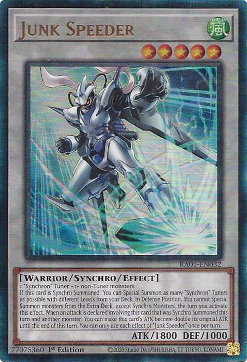 Junk Speeder [RA01-EN032] Prismatic Ultimate Rare | Good Games Morley