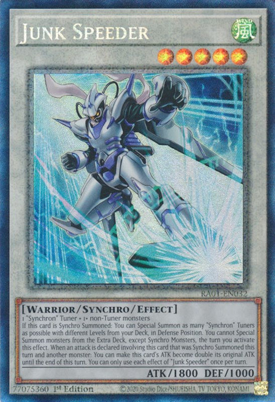 Junk Speeder [RA01-EN032] Prismatic Collector's Rare | Good Games Morley