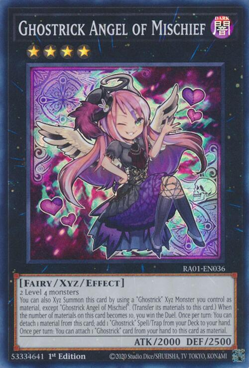 Ghostrick Angel of Mischief [RA01-EN036] Super Rare | Good Games Morley