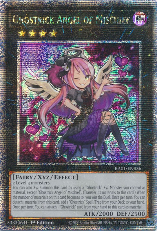 Ghostrick Angel of Mischief [RA01-EN036] Quarter Century Secret Rare | Good Games Morley