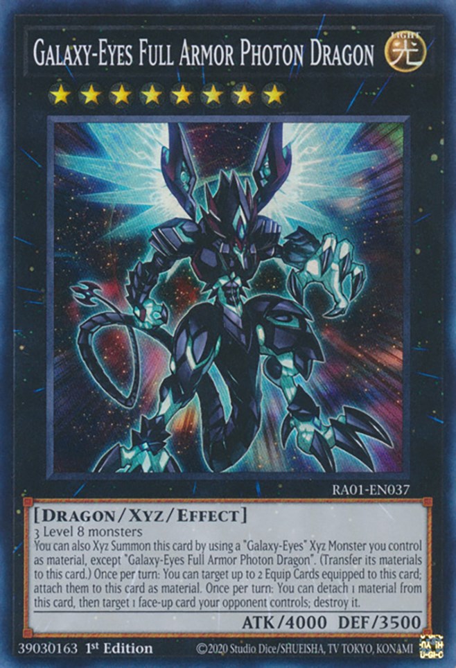 Galaxy-Eyes Full Armor Photon Dragon [RA01-EN037] Super Rare | Good Games Morley