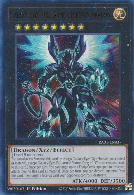 Galaxy-Eyes Full Armor Photon Dragon [RA01-EN037] Ultra Rare | Good Games Morley