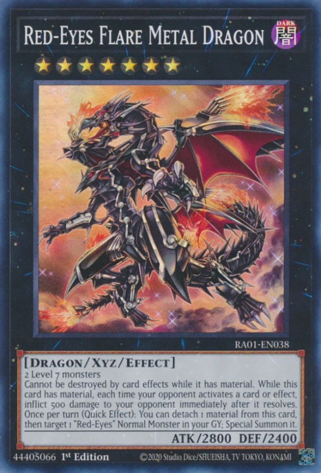 Red-Eyes Flare Metal Dragon [RA01-EN038] Super Rare | Good Games Morley