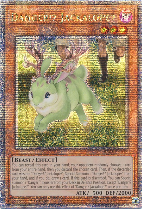 Danger!? Jackalope? [RA01-EN013] Quarter Century Secret Rare | Good Games Morley
