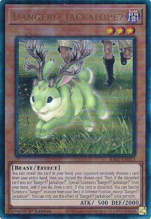 Danger!? Jackalope? [RA01-EN013] Prismatic Ultimate Rare | Good Games Morley