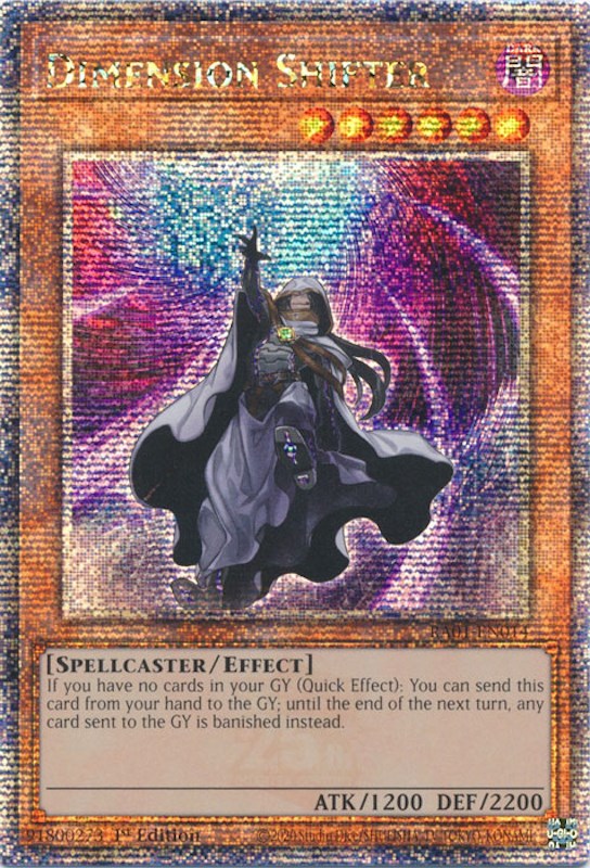 Dimension Shifter [RA01-EN014] Quarter Century Secret Rare | Good Games Morley
