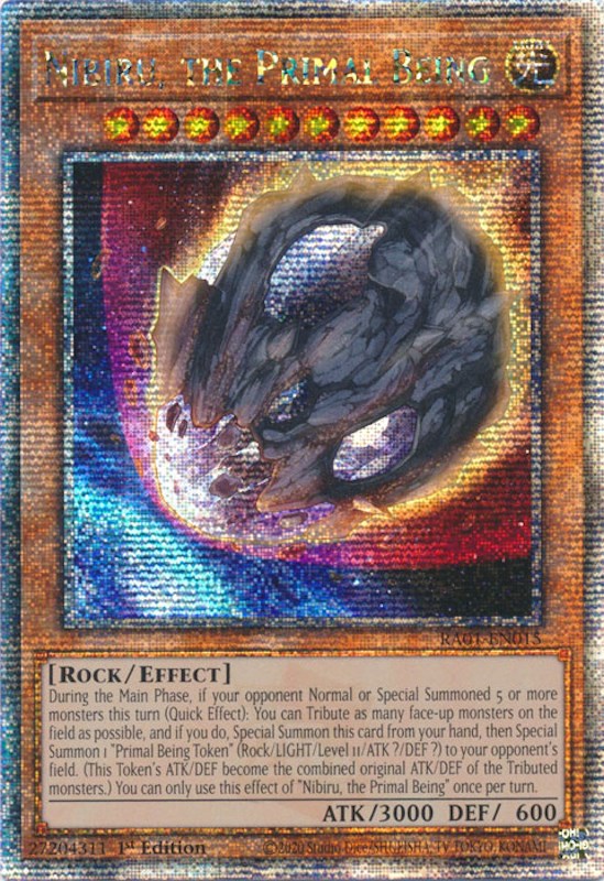 Nibiru, the Primal Being [RA01-EN015] Quarter Century Secret Rare | Good Games Morley