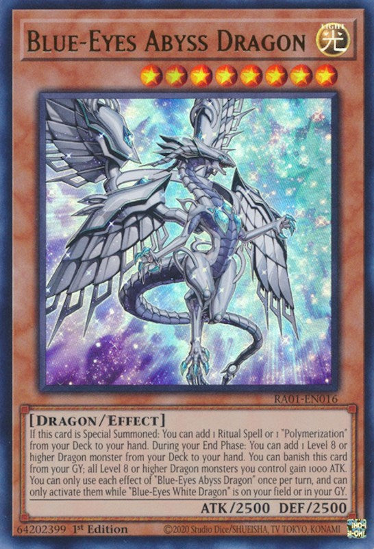 Blue-Eyes Abyss Dragon [RA01-EN016] Ultra Rare | Good Games Morley