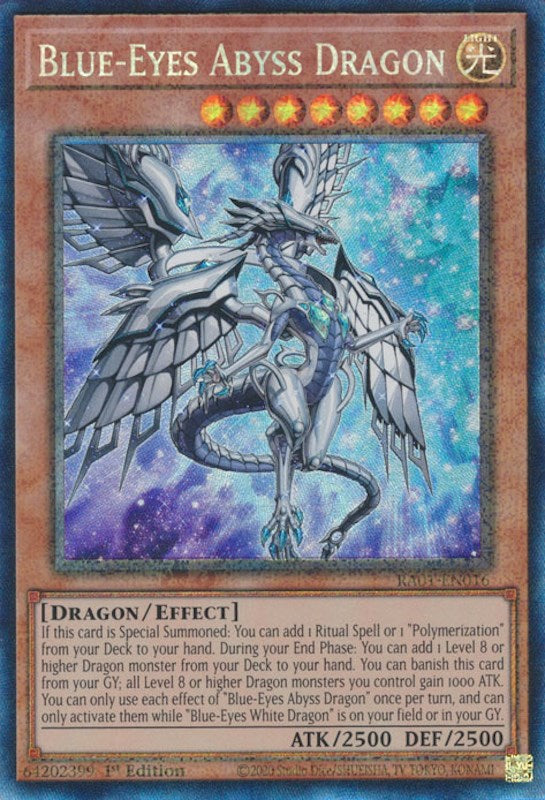 Blue-Eyes Abyss Dragon [RA01-EN016] Prismatic Collector's Rare | Good Games Morley