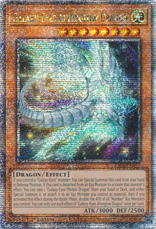 Galaxy-Eyes Afterglow Dragon [RA01-EN017] Quarter Century Secret Rare | Good Games Morley