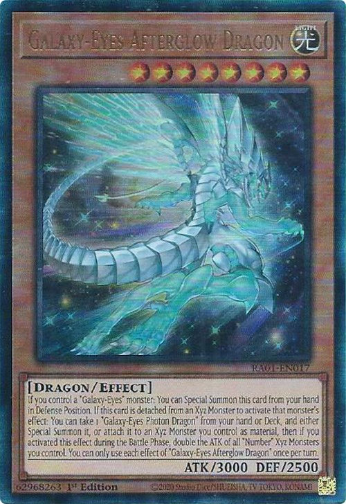 Galaxy-Eyes Afterglow Dragon [RA01-EN017] Prismatic Ultimate Rare | Good Games Morley