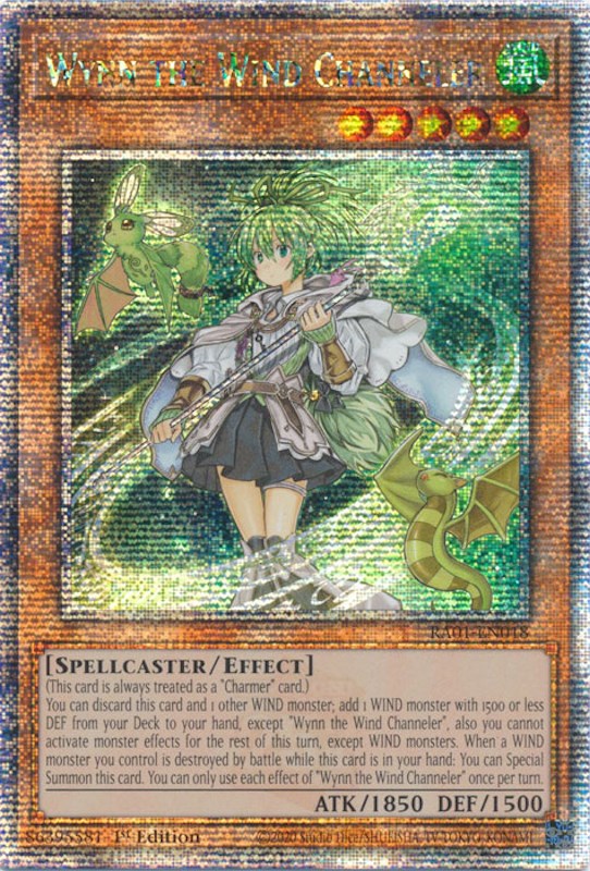 Wynn the Wind Channeler [RA01-EN018] Quarter Century Secret Rare | Good Games Morley