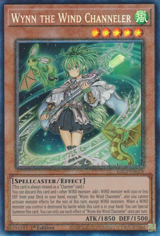 Wynn the Wind Channeler [RA01-EN018] Prismatic Collector's Rare | Good Games Morley