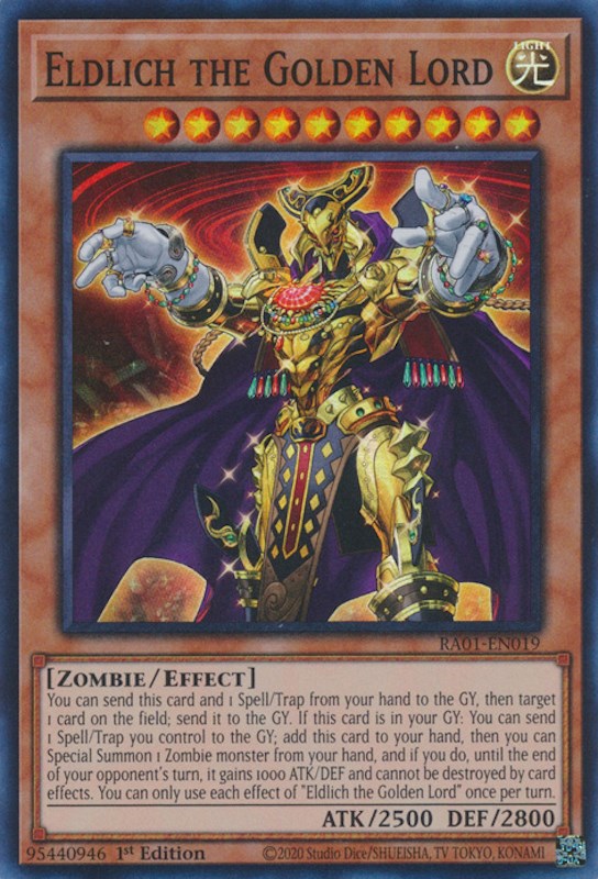 Eldlich the Golden Lord [RA01-EN019] Super Rare | Good Games Morley