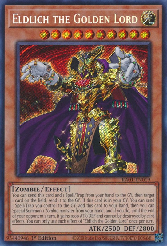 Eldlich the Golden Lord [RA01-EN019] Secret Rare | Good Games Morley