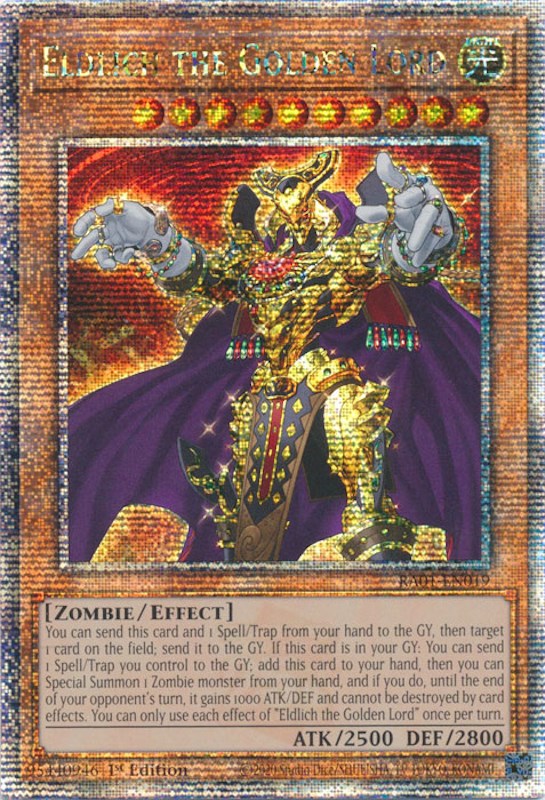 Eldlich the Golden Lord [RA01-EN019] Quarter Century Secret Rare | Good Games Morley