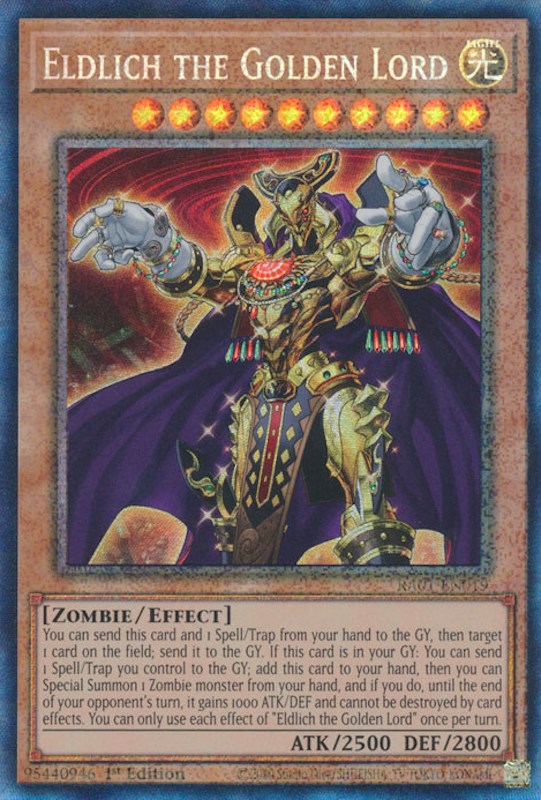 Eldlich the Golden Lord [RA01-EN019] Prismatic Collector's Rare | Good Games Morley