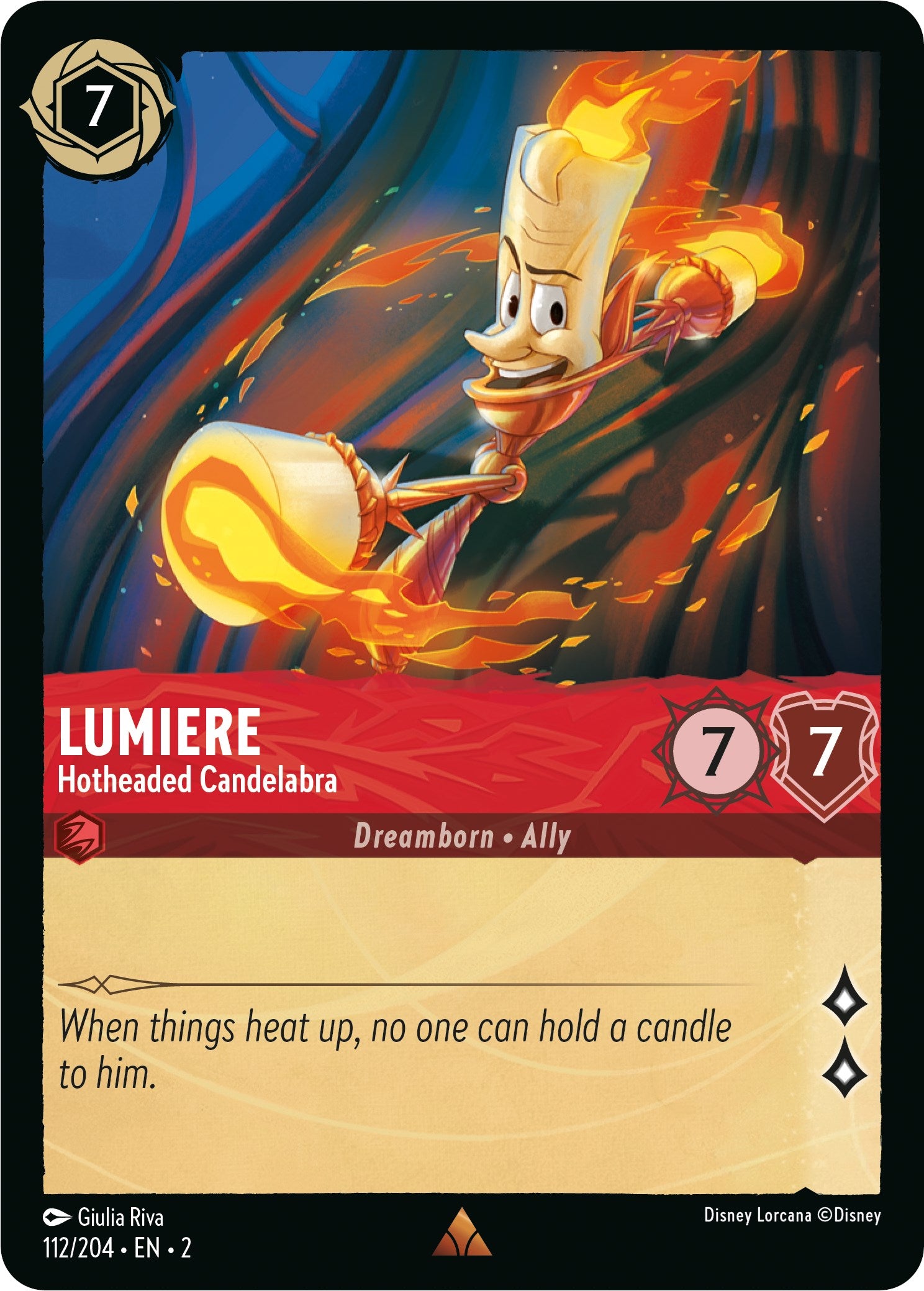 Lumiere - Hotheaded Candelabra (112/204) [Rise of the Floodborn] | Good Games Morley