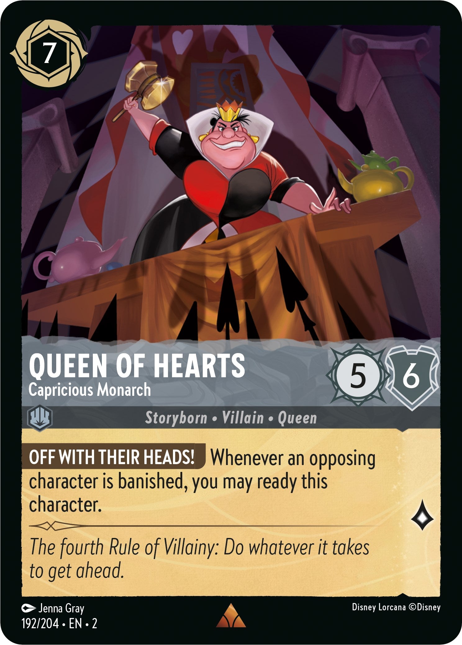 Queen of Hearts - Capricious Monarch (192/204) [Rise of the Floodborn] | Good Games Morley