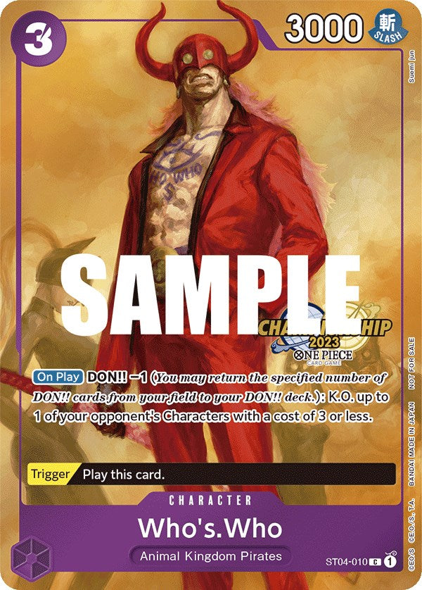 Who's.Who (CS 2023 Celebration Pack) [One Piece Promotion Cards] | Good Games Morley