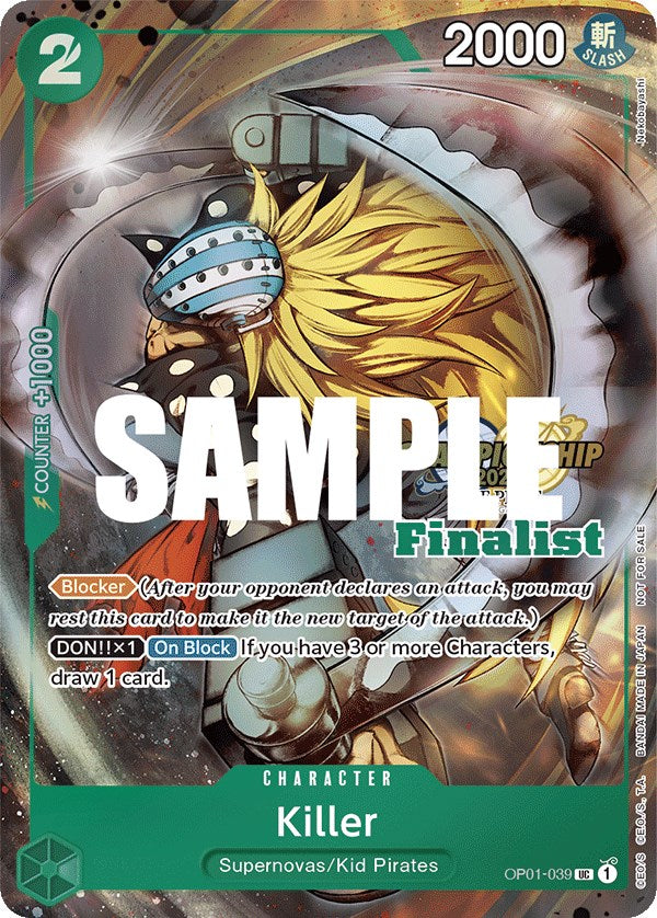 Killer (CS 2023 Top Players Pack) [Finalist] [One Piece Promotion Cards] | Good Games Morley