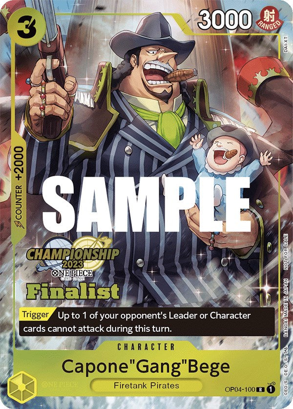 Capone"Gang"Bege (CS 2023 Top Players Pack) [Finalist] [One Piece Promotion Cards] | Good Games Morley