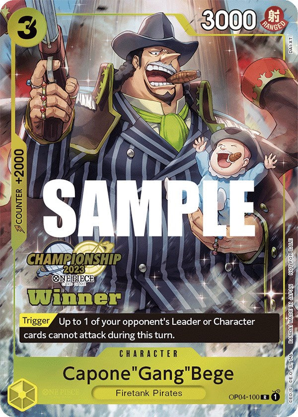 Capone"Gang"Bege (CS 2023 Top Players Pack) [Winner] [One Piece Promotion Cards] | Good Games Morley