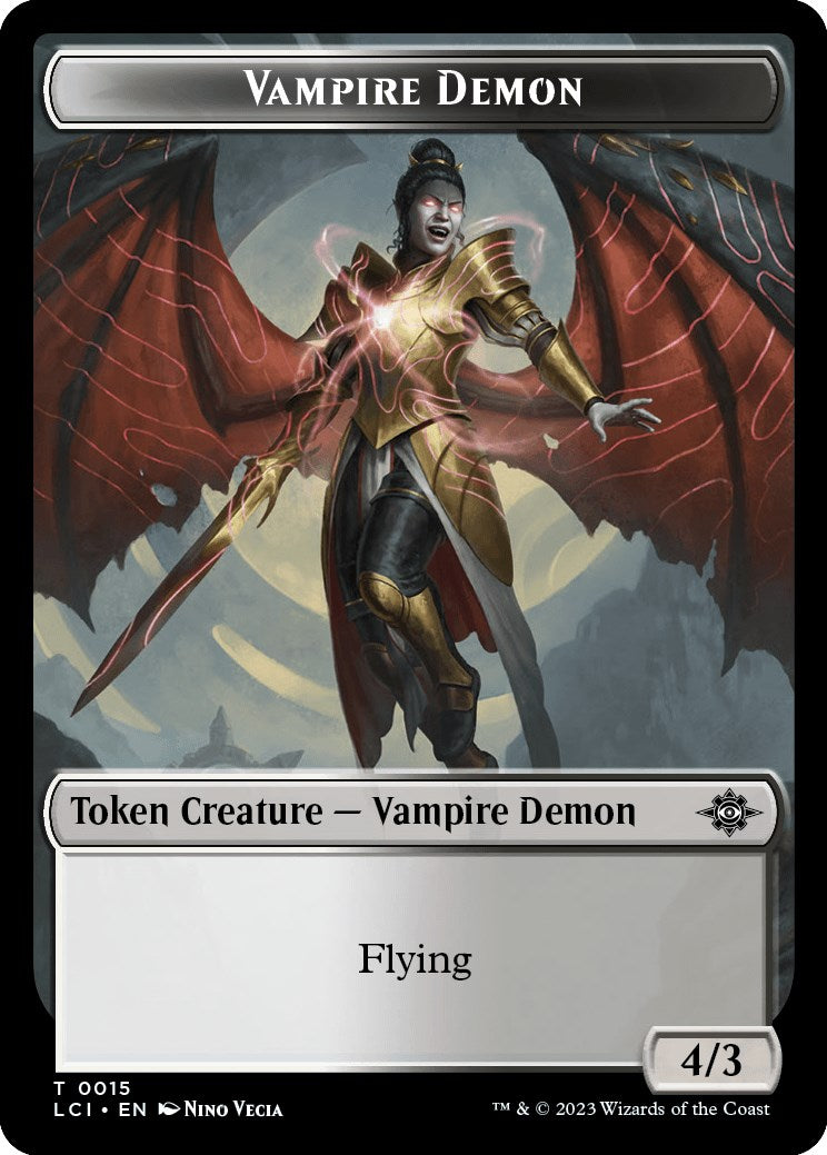 Vampire // Vampire Demon Double-Sided Token [The Lost Caverns of Ixalan Tokens] | Good Games Morley