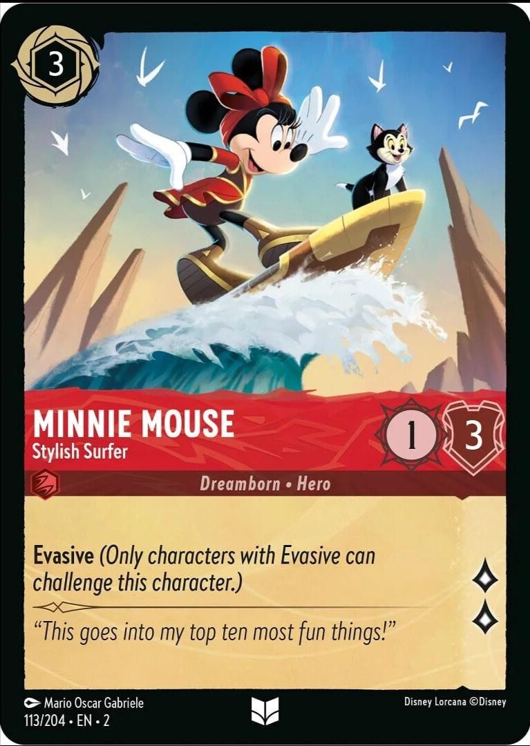 Minnie Mouse - Stylish Surfer (113/204) [Rise of the Floodborn] | Good Games Morley