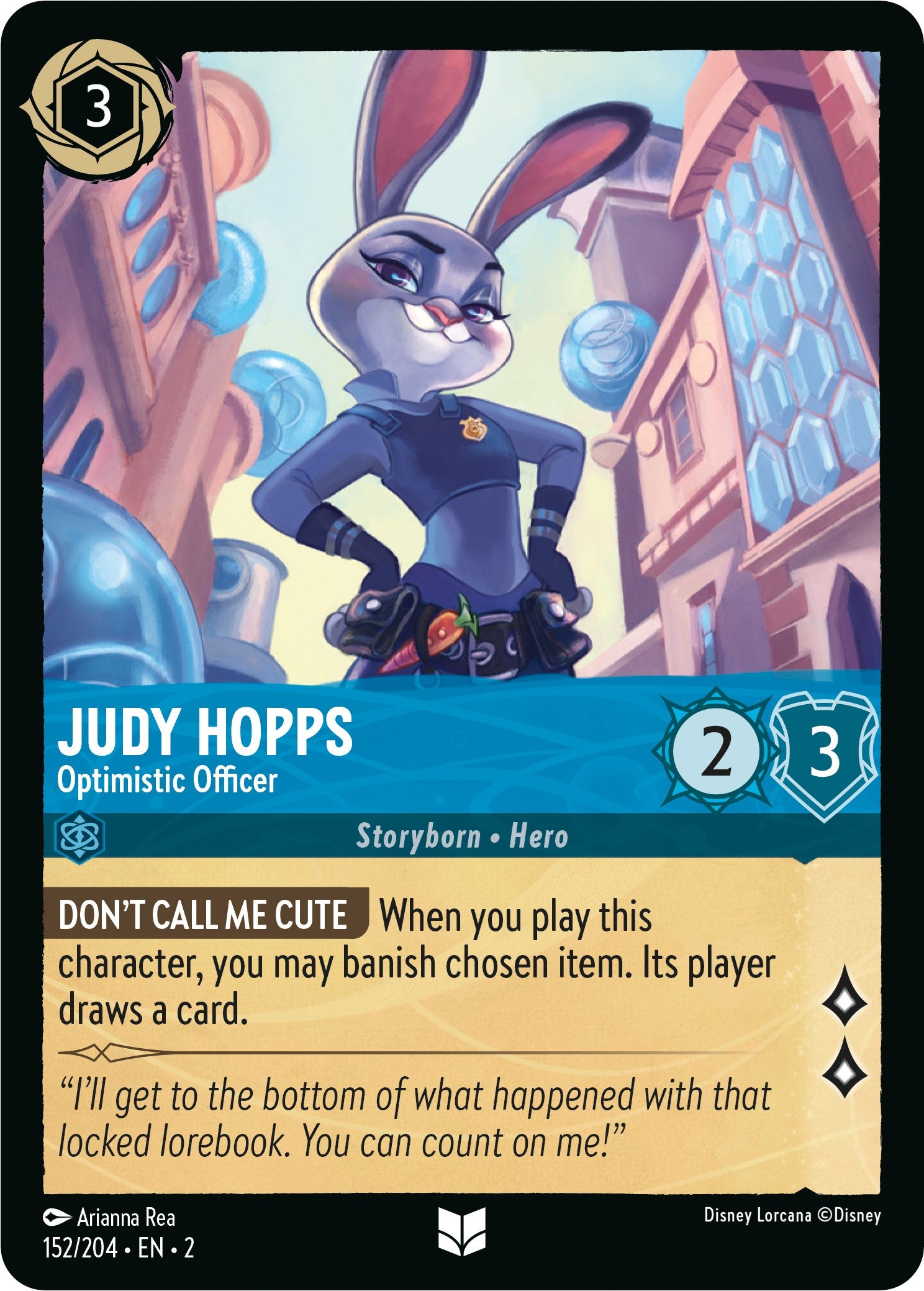 Judy Hopps - Optimistic Officer (152/204) [Rise of the Floodborn] | Good Games Morley