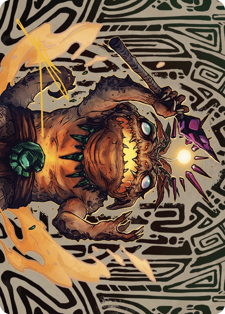 Zoyowa Lava-Tongue Art Card (Gold-Stamped Signature) [The Lost Caverns of Ixalan Art Series] | Good Games Morley
