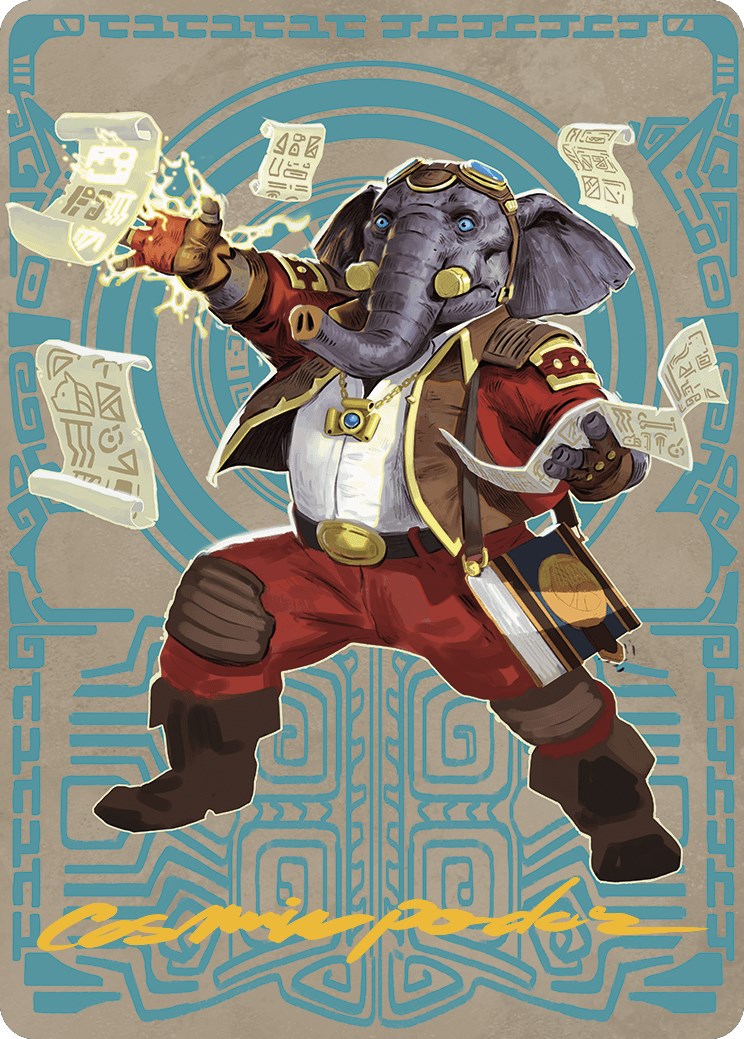 Quintorius Kand Art Card (65/81) (Gold-Stamped Signature) [The Lost Caverns of Ixalan Art Series] | Good Games Morley