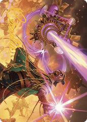 Cosmium Blast Art Card (Gold-Stamped Signature) [The Lost Caverns of Ixalan Art Series] | Good Games Morley
