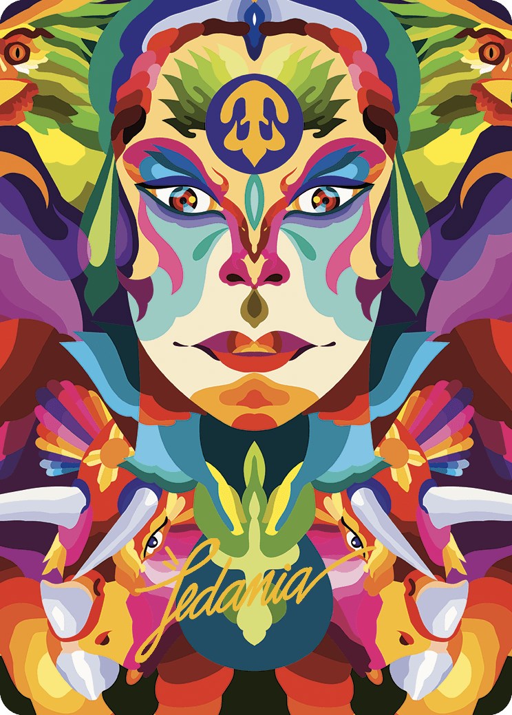 Roar of the Fifth People Art Card (Gold-Stamped Signature) [The Lost Caverns of Ixalan Art Series] | Good Games Morley