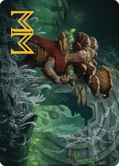 Tendril of the Mycotyrant Art Card (Gold-Stamped Signature) [The Lost Caverns of Ixalan Art Series] | Good Games Morley