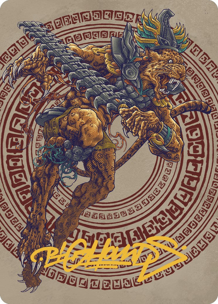 Sovereign Okinec Ahau Art Card (Gold-Stamped Signature) [The Lost Caverns of Ixalan Art Series] | Good Games Morley