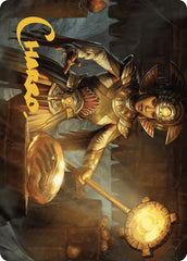 Curator of Sun's Creation Art Card (Gold-Stamped Signature) [The Lost Caverns of Ixalan Art Series] | Good Games Morley