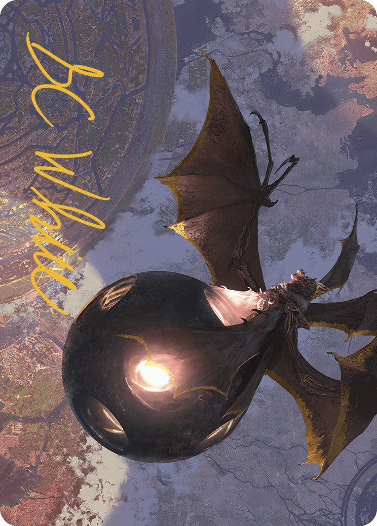 Malicious Eclipse Art Card (Gold-Stamped Signature) [The Lost Caverns of Ixalan Art Series] | Good Games Morley