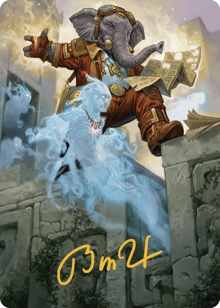 Quintorius Kand Art Card (37/81) (Gold-Stamped Signature) [The Lost Caverns of Ixalan Art Series] | Good Games Morley