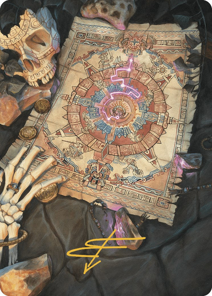 Map Token Art Card (Gold-Stamped Signature) [The Lost Caverns of Ixalan Art Series] | Good Games Morley