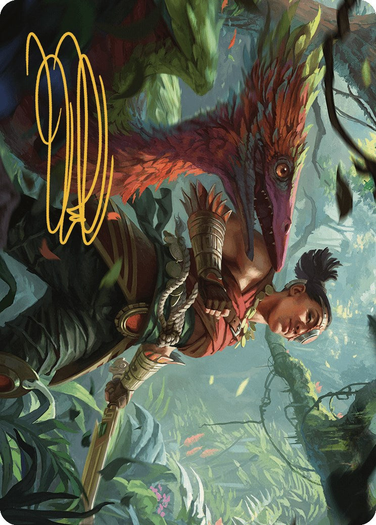 Wayta, Trainer Prodigy Art Card (Gold-Stamped Signature) [The Lost Caverns of Ixalan Art Series] | Good Games Morley